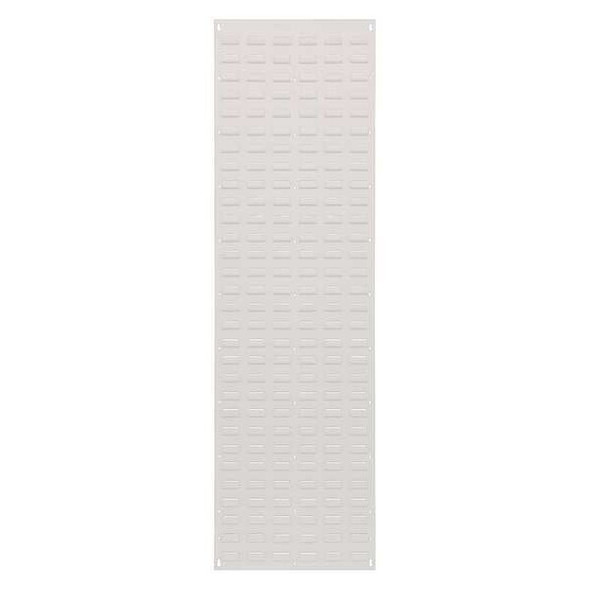 Steel Louvered Panel, 1/4 in D x 61 in H x 18 in W, White
