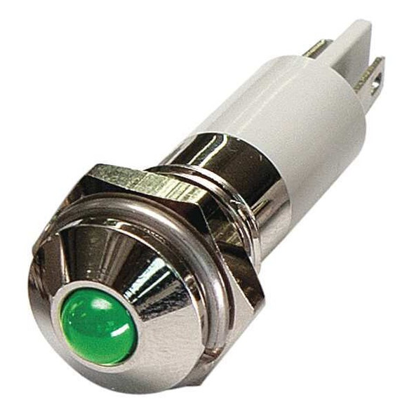 Manufacturer Varies Round Indicator Light,Green,120VAC 24M083