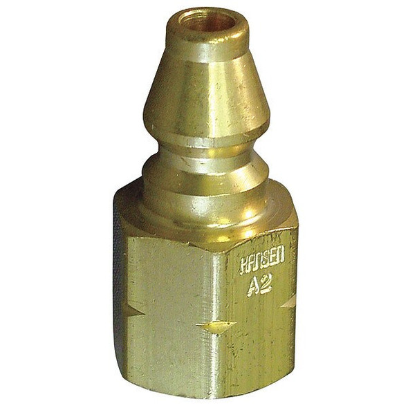 Hansen Coupler Plug,(F)NPT,1/4,Brass A5L
