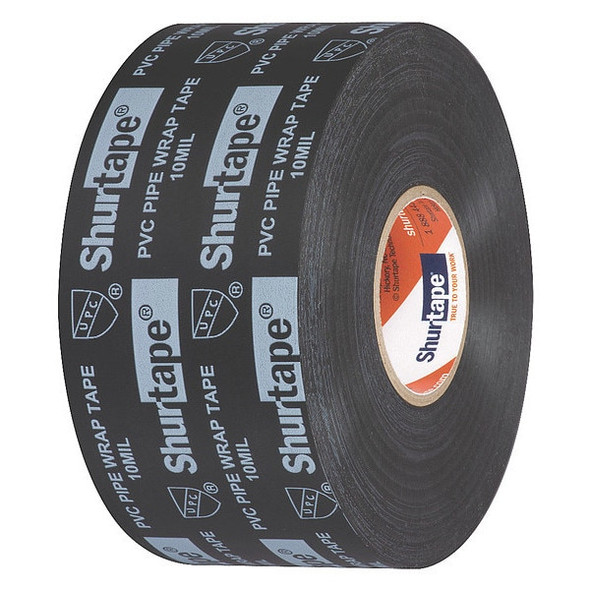 Shurtape Sealing Tape, Black, 33-1/4 yd L, 2 in W 104779