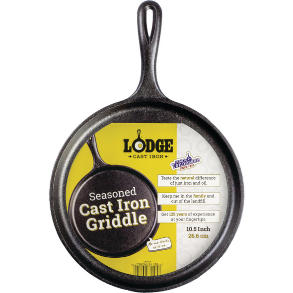 Lodge 10.5 In. Dia. Cast Iron Griddle Lodge 10.5 In. Dia. Cast Iron Griddle