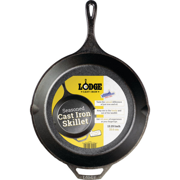 Lodge 13-1-4 In. Cast Iron Skillet with Assist Handle L12SK3 601055
