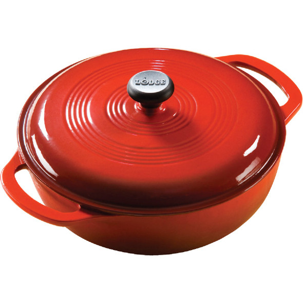 Lodge 3 Qt. Dutch Oven, Red EC3D43