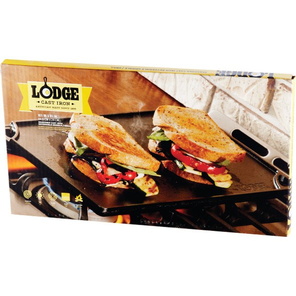 Lodge 9.5 In. x 16.75 In. Cast Iron Griddle Grill LDP3 601918