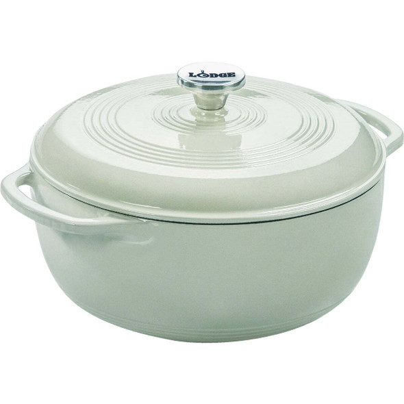 Lodge 6 Qt. White Enamel Dutch Oven EC6D13