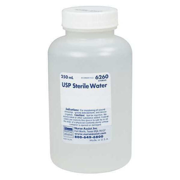 Nurse Assist Sterile Water,Bottle Package Type,8 oz. NSWC418260