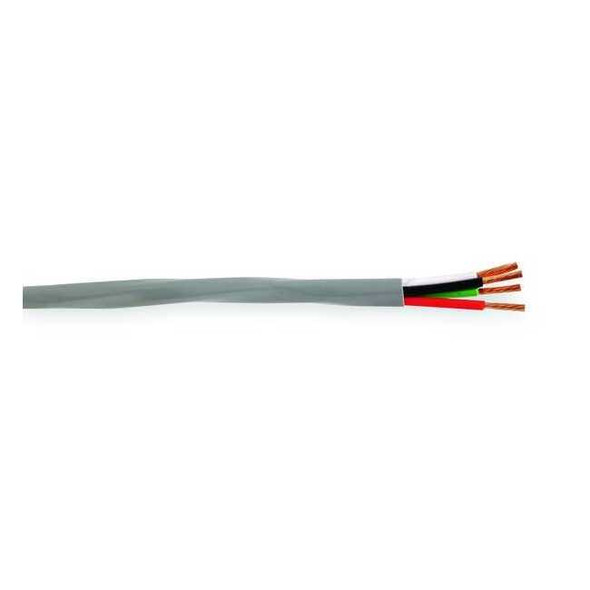 Carol Communication Cable, 4 C, Gray, PVC, 1000 ft. C2404A.41.10