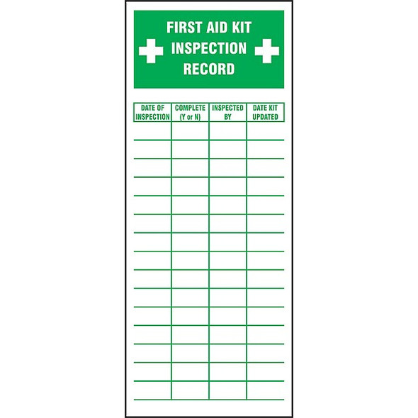 Accuform InspectionLabel,Green/White,Vinyl,PK5 LFSD516VSP