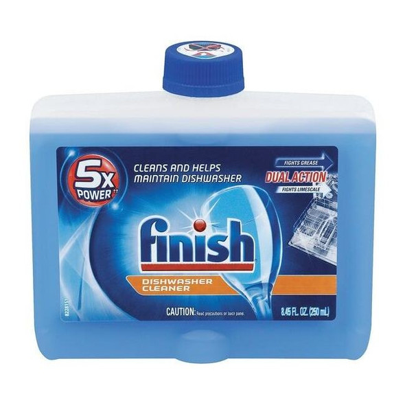 Finish Dishwasher Cleaner, Bottle, Liquid, PK6 RAC95315