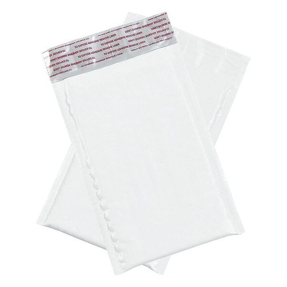 Manufacturer Varies Bubble Lined Poly Mailers, 4"x8", White, PK500 39UL18