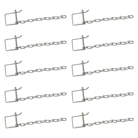 Buyers Products Safety Pins,Grade 8 B633-13,Steel,PK10 P11C10