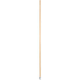 60"" Metal-Tip Threaded End Hardwood Broom Handle - BWK136