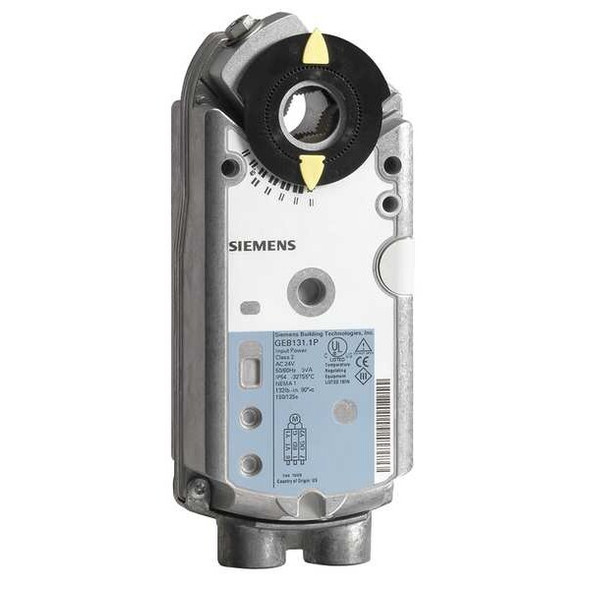 Siemens Actuator, Damper, 132 in-lb, 24V AC/DC GEB161.1U