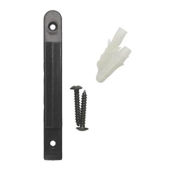 Accuform Wall Mount Receiver, Plastic, 3 3/4 in Length, 0.055 lb, Black PRB810