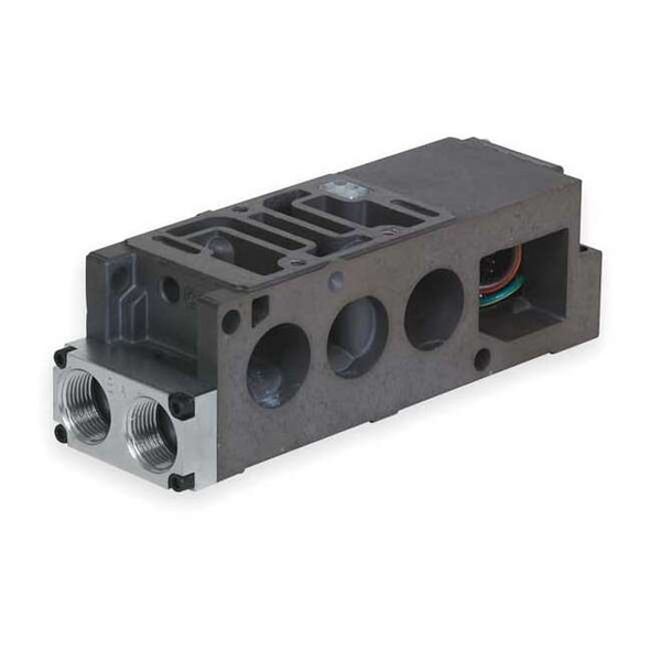 Numatics Manifold Block,1 Station,1/2 NPT 229-880