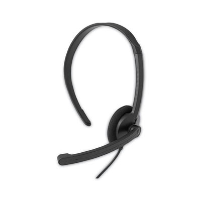 Verbatim® Mono Headset with Microphone and In-Line Remote, Black 70722