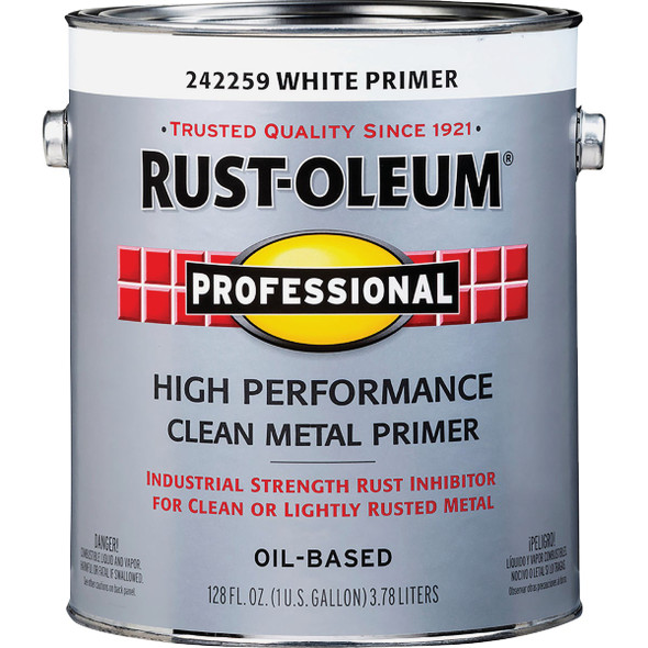 Rust-Oleum Professional VOC SCAQMD Clean Metal Primer, White, 1 Gal. 242259