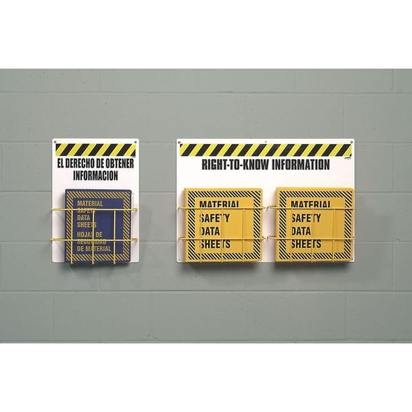 Right to Know Center, Right-To-Know Information, Polypropylene/PVC Coated Steel, 29 in W, 20 in H