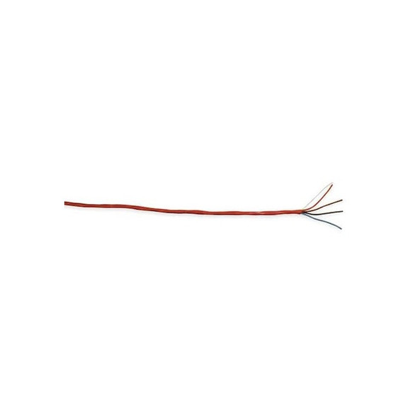 Carol Fire Alarm Cable,Riser,4 Wire,Red,1000ft E3504S.30.03