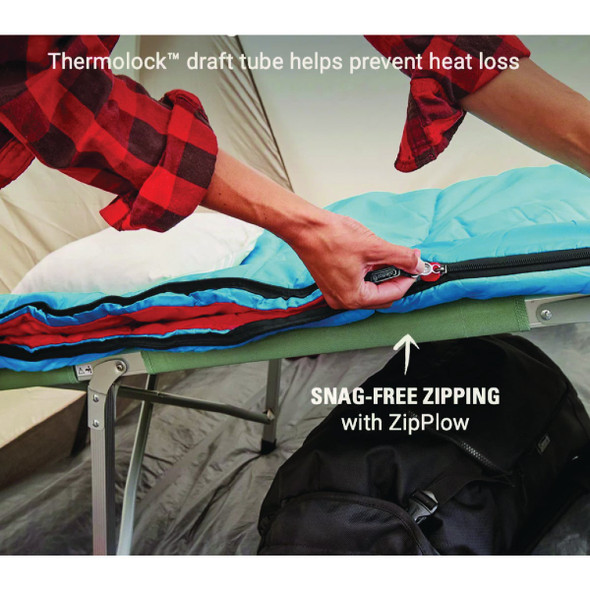 Coleman Flatlands 40 Deg F 33 In. W. x 75 In. L. Sleeping Bag Coleman Flatlands 40 Deg F 33 In. W. x 75 In. L. Sleeping Bag