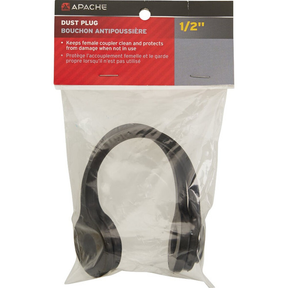 Apache 1-2 In. Rubber Female Hydraulic Dust Cap (2-Pack) 39041852 762822