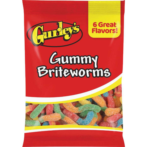 Gurley's 4.5 Oz. Gummy Brite Worms 743782 Pack of 12