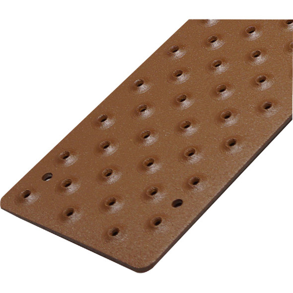 Handi Treads 3.75 In. W. x 30 In. L. Brown Non-Slip Aluminum Tread NST633730BRT