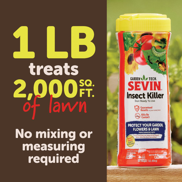 Garden Tech Sevin 1 Lb. Ready To Use Garden Dust Insect Killer Garden Tech Sevin 1 Lb. Ready To Use Garden Dust Insect Killer