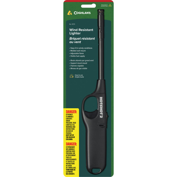 Coghlans Nonrefillable Straight Stem Wind Resistant Lighter 0573 Pack of 6