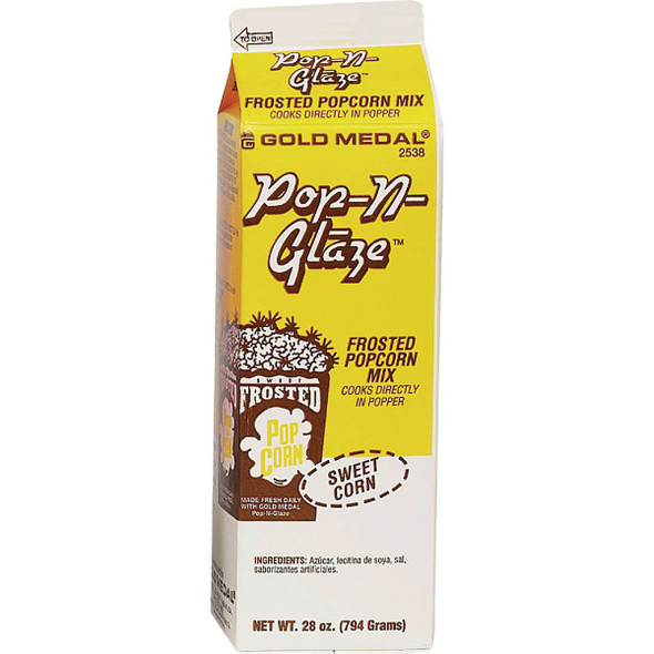 Gold Medal Pop-N-Glaze 28 Oz. Kettle Corn/Sweet Mix 2538 Gold Medal Pop-N-Glaze 28 Oz. Kettle Corn/Sweet Mix 2538