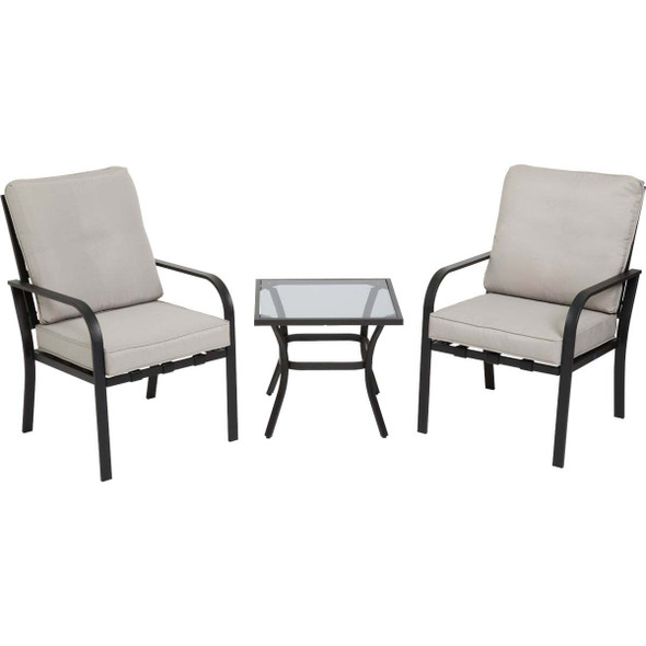 Outdoor Expressions 3-Piece Cushioned Chat Set TJF-S019