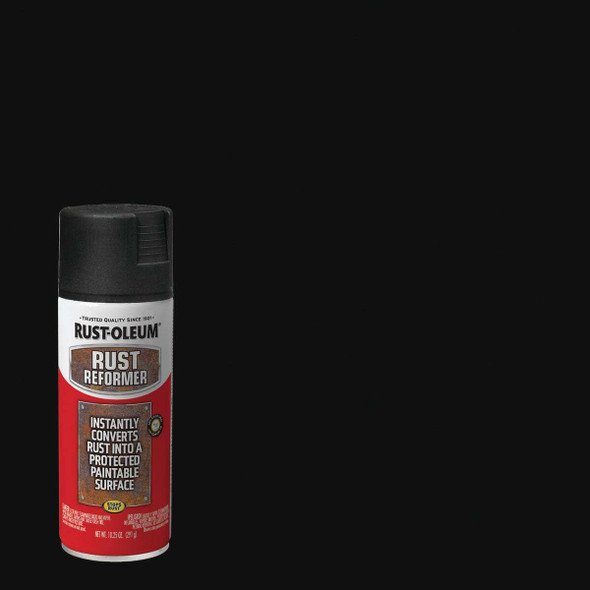 Rust-Oleum Stops Rust Automotive 10.25 Oz. Flat Black Rust Reformer 248658