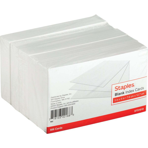 Tru Red 3 In. x 5 In. Plain White Index Cards (500-Count) TR51010