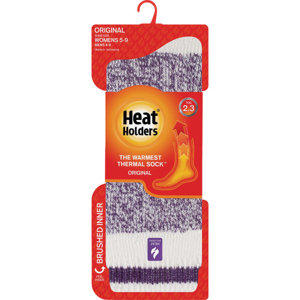 Heat Holders Snowdrop Women's 5 to 9 Purple Crew Sock LH1016PUR 758237