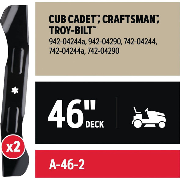 Oregon 2ct 46" Mower Blade A-46-2
