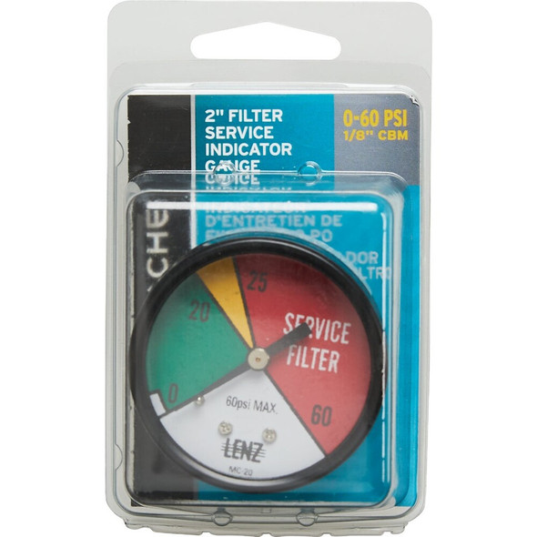 Apache 2 In. 60 PSI Hydraulic Filter Service Indicator Gauge 99019342 765048