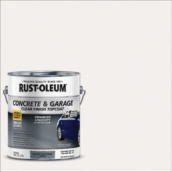 Rust-Oleum 1 Gal. Concrete and Garage Satin Textured Clear Finish Floor Topcoat
