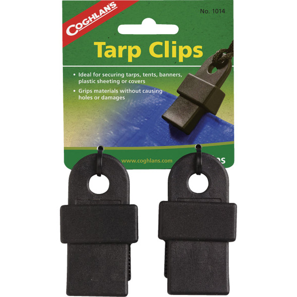 Coghlans Clip Black Nylon Resin Tarp Grabber (2-Pack) 1014