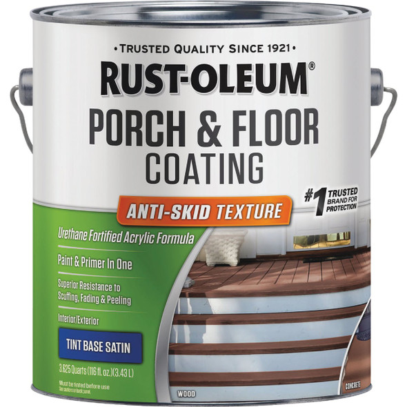 Rust-Oleum 1 Gal. Low VOC Tint Base Satin Anti-Skid Porch and Floor Coating