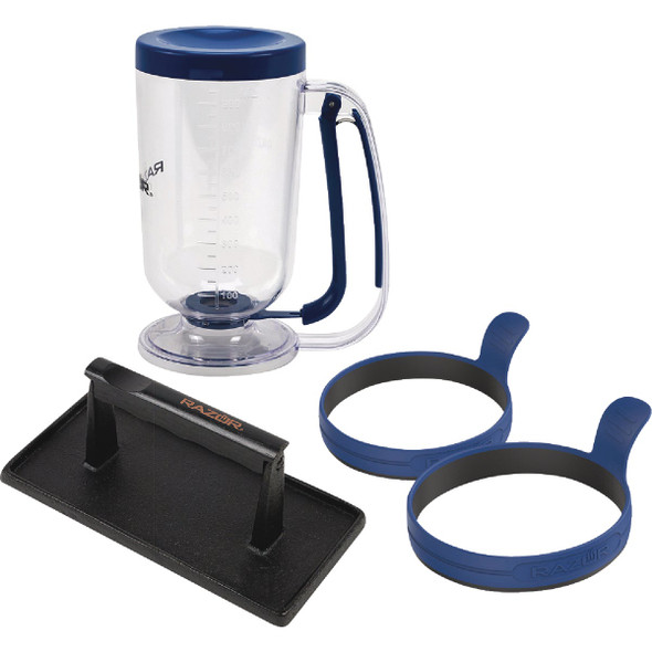 Mr. Bar-B-Q Razor 4-Piece Breakfast Kit 08820RZ