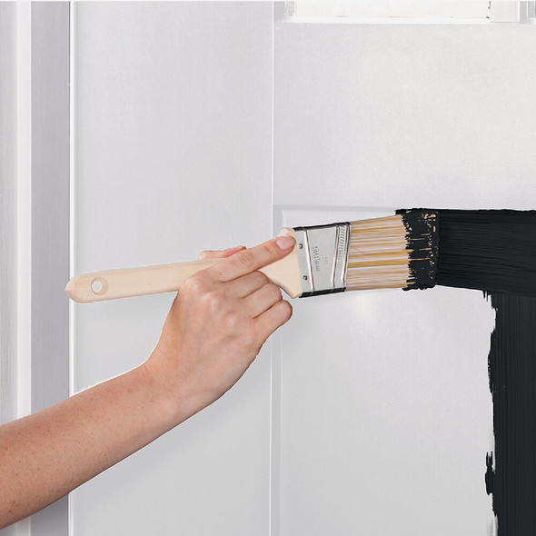 Rust-Oleum Stops Rust 1 Qt. Satin Black Door and Trim Paint