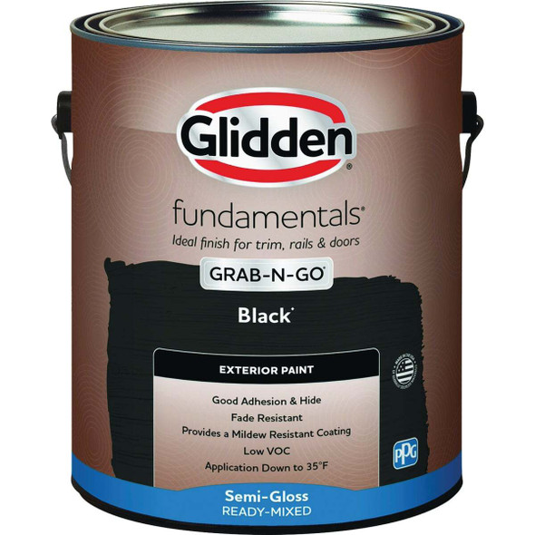 Glidden Fundamentals Exterior Grab-N-Go Black Semi Gloss GL GLFEXT30BL/01