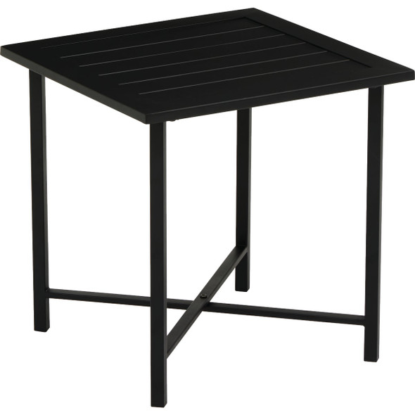 Outdoor Expressions Windsor 18 In. x 18 In. Steel Slat Side Table 870088