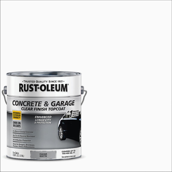 Rust-Oleum 1 Gal. Concrete and Garage Matte Clear Finish Floor Topcoat 380895
