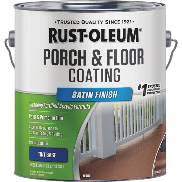 Rust-Oleum 1 Gal. Low VOC Tint Base Satin Low VOC Porch and Floor Coating 262363 789006