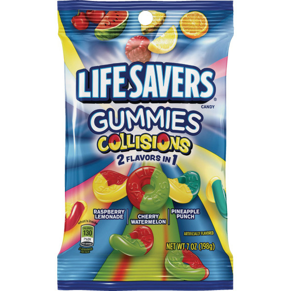 Life Savers 7 Oz. Collisions Gummies Candy WMW23835 Pack of 12