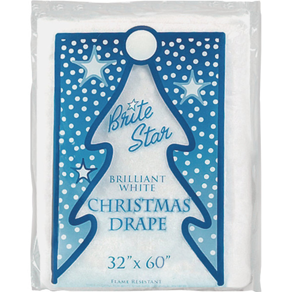 Brite Star 36 In. x 60 In. White Sparkling Tree Drape Snow Blanket 30-156-00