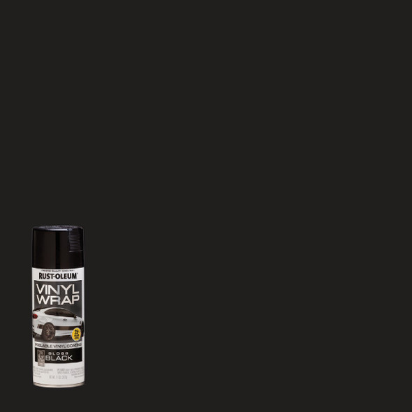 Rust-Oleum Automotive Vinyl Wrap Spray Paint, 11 Oz., Gloss Black 352724 794728