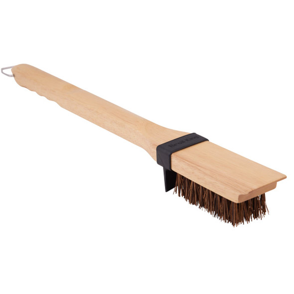Broil King 20.8 In. Palmyra Bristles Wood Handle Heavy-Duty Grill Cleaning Brush Broil King 20.8 In. Palmyra Bristles Wood Handle Heavy-Duty Grill Cleaning Brush