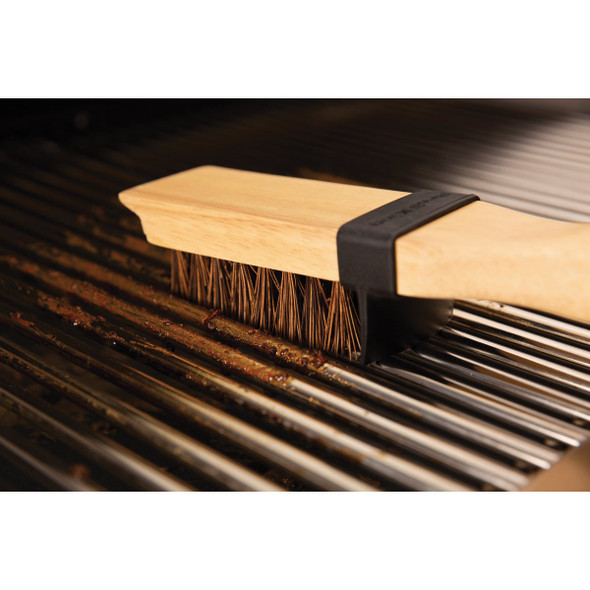 Broil King 20.8 In. Palmyra Bristles Wood Handle Heavy-Duty Grill Cleaning Brush 65228 824527